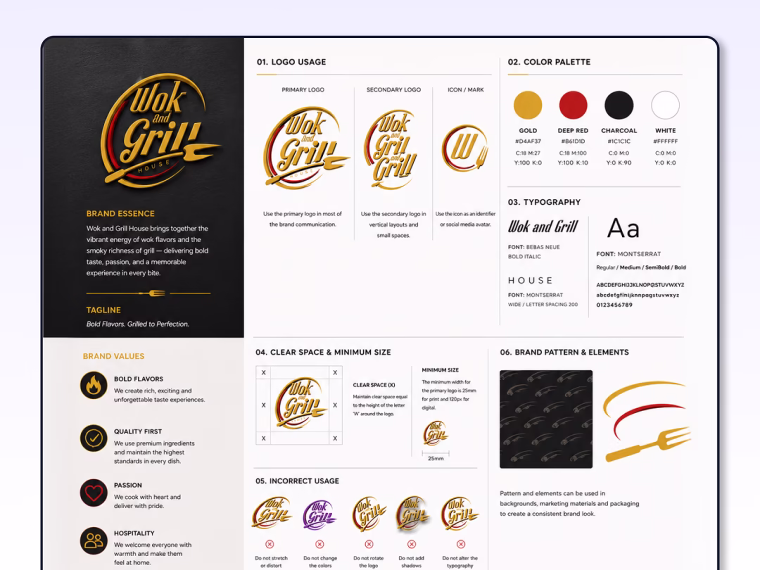 Restaurant Corporate Branding Design Kuwait