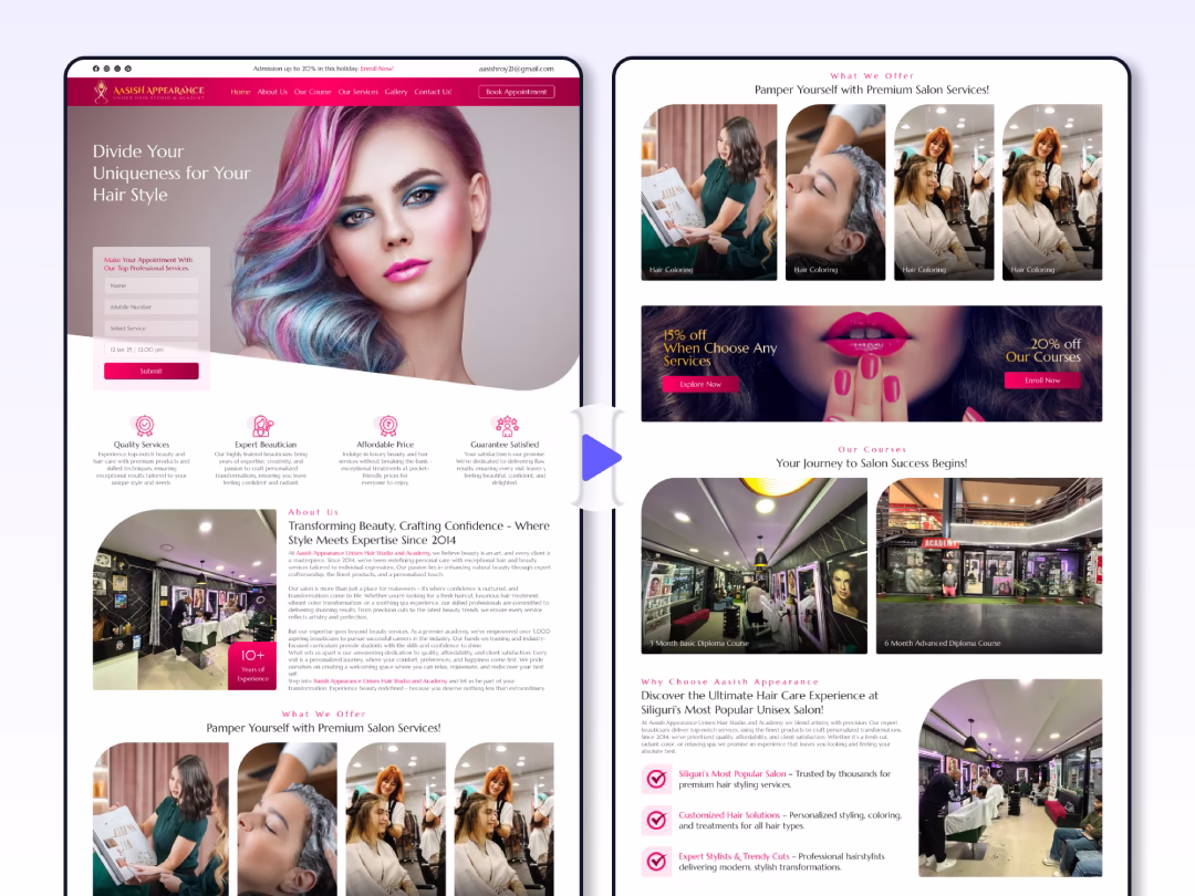 Website UI Animation